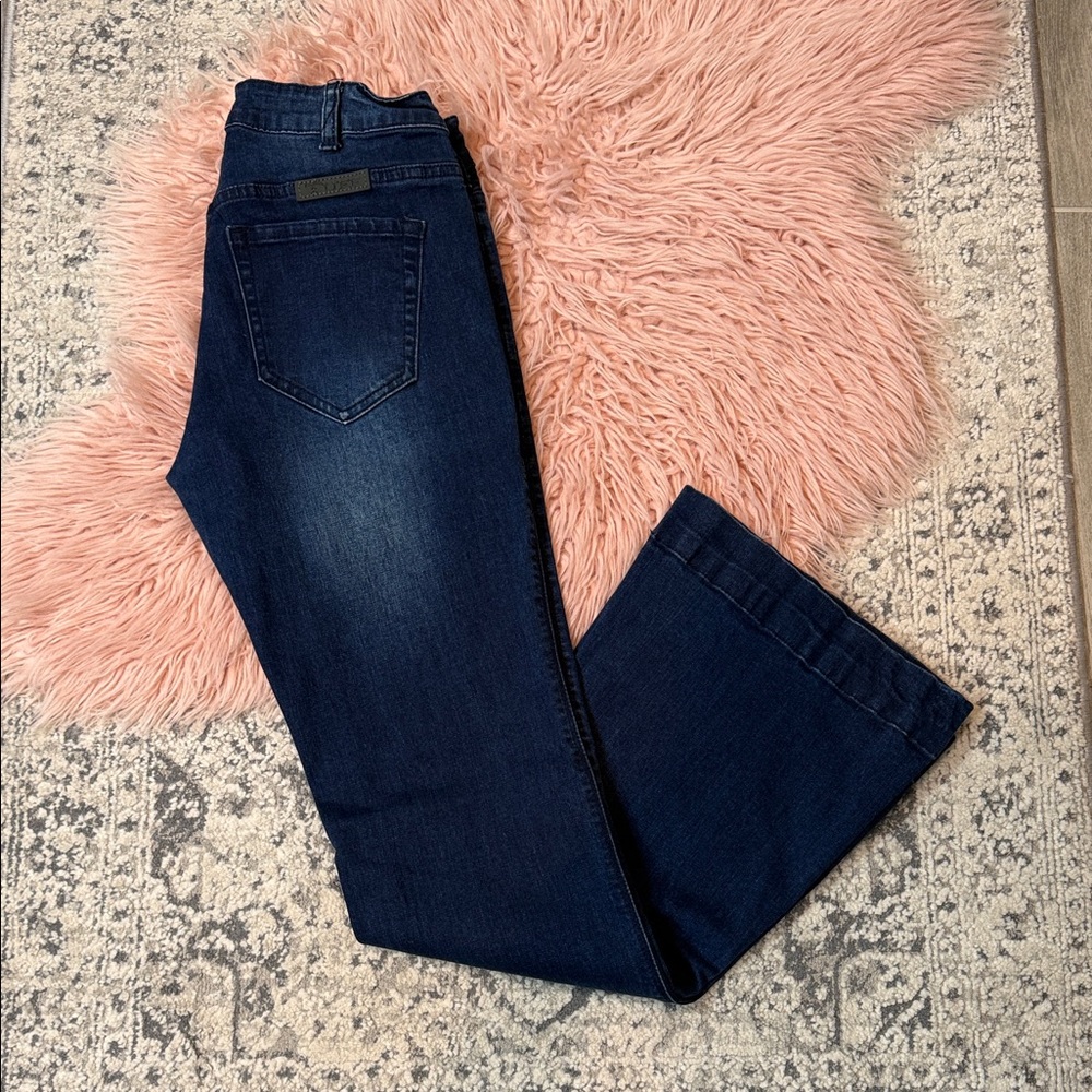 Cowgirl Tuff Dark Blue Boot Cut Jeans size 27/31
